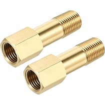 Amazon.co.jp: uxcell 2個 延長パイプ 継手 めねじ G1/4-おねじ G1/4